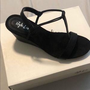 Style & Co. Black Heels